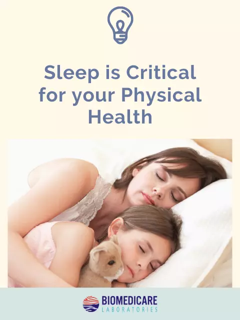 Sleep is Critical for your Physical Health - health & lifestyle